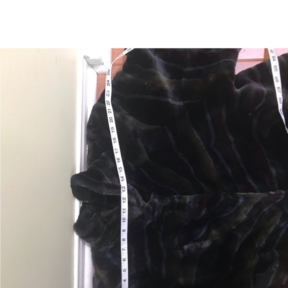 Pont Des Art A-line Faux Fur Teddy Coat Swing Pockets Cozy Warm Colours France L - Picture 9 of 12